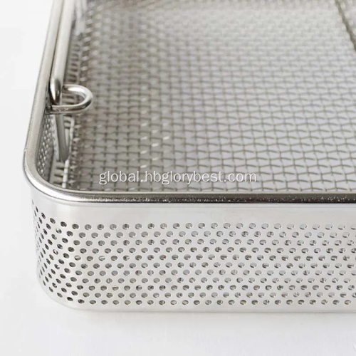 Medical Disinfection Basket corrosion resistance ss medical disinfection basket Supplier